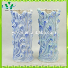 YSv0065 Hersteller Großhandel Meer Welle geprägt Vasen